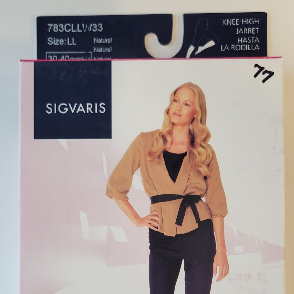 Sigvaris Medical Compression Hosiery / Knee-high / LL / Natural / 783CLLW33